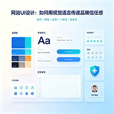 琼中建站-网站UI设计：如何用视觉语言传递品牌信任感